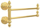 Waverly Place 2 Swing Arm Towel Rail, Polished Brass