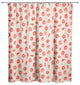 Painted Orange Flowers 71x74 Shower Curtain