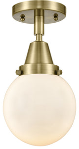 Innovations Lighting 447-1C-AB-G201-6 Beacon 1 Light 6" Flush Mount