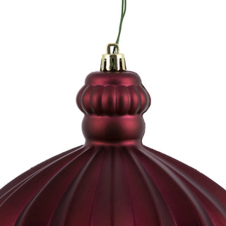 Vickerman 6" Berry Red Matte Onion Drop 4/Bg