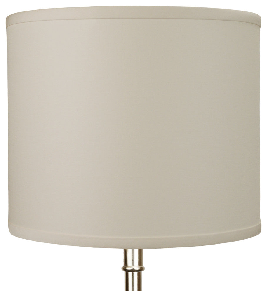 Fenchel Shades 12"x12"x10" Spider Attachment, Drum Lamp Shade, Linen Ivory