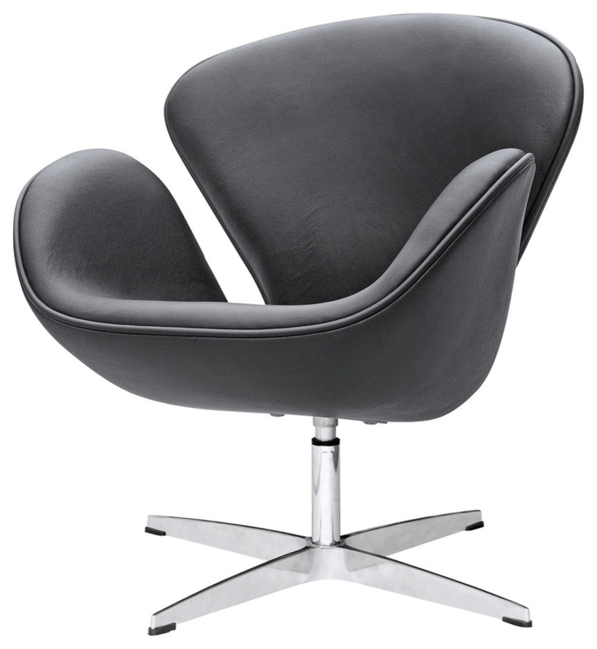 Modern Classics Swan Chair Leather, Black
