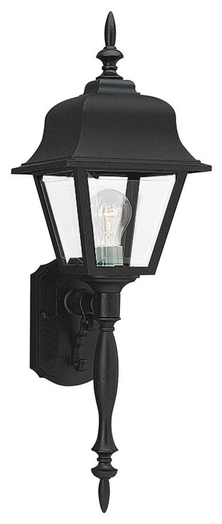 Sea Gull-Lighting Single-Light Outdoor Wall Lantern, Black
