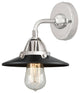 Innovations 288-1W-PC-M6-BK-LED Railroad 1 Light 8" Sconce, Polished Chrome