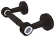 Pacific Beach Two Post Dotted Accent Toilet Tissue Holder, Oil Rubbed Bronze