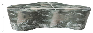 Monza Finished Concrete Indoor/Outdoor Coffee Table, Green