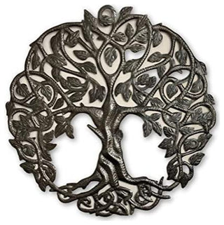 Tree of Life Metal Wall Art, Contemporary Iron Artwork Decor