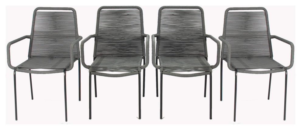 Set of 4 Palaio Chair, Grey