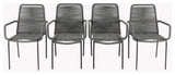Set of 4 Palaio Chair, Grey
