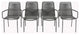 Set of 4 Palaio Chair, Grey