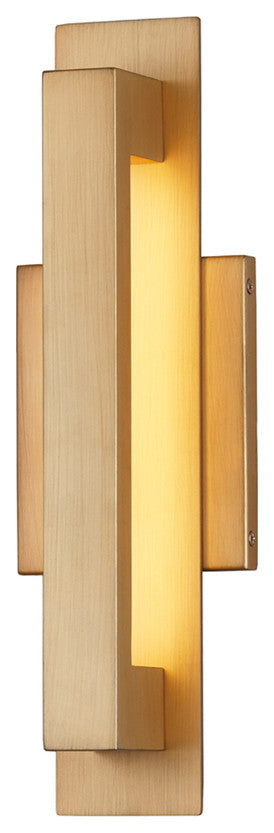 Catalina Outdoor LED Wall Sconce NSH-7722W-BGLD, Burnished Gold