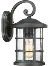 Crusade 1-Light Outdoor Lantern, Earth Black
