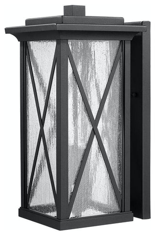 1 Light Cross Design Outdoor Wall lantern in Black