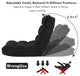 Floor Folding Gaming Sofa Chair Lounger Folding Adjustable 14-Position, Black