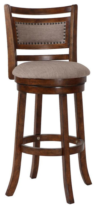 Aberdeen Brown Solid Wood Swivel Bar Stool (Set of 2)