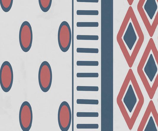 30x60" Scrambled Prints, Geometric Print Beach Towel, Coral