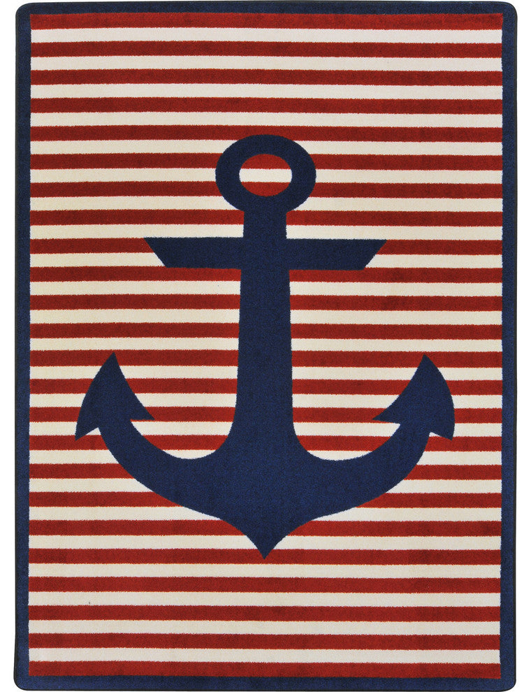 Safe Mooring, Blue, 5'4" X 7'8"