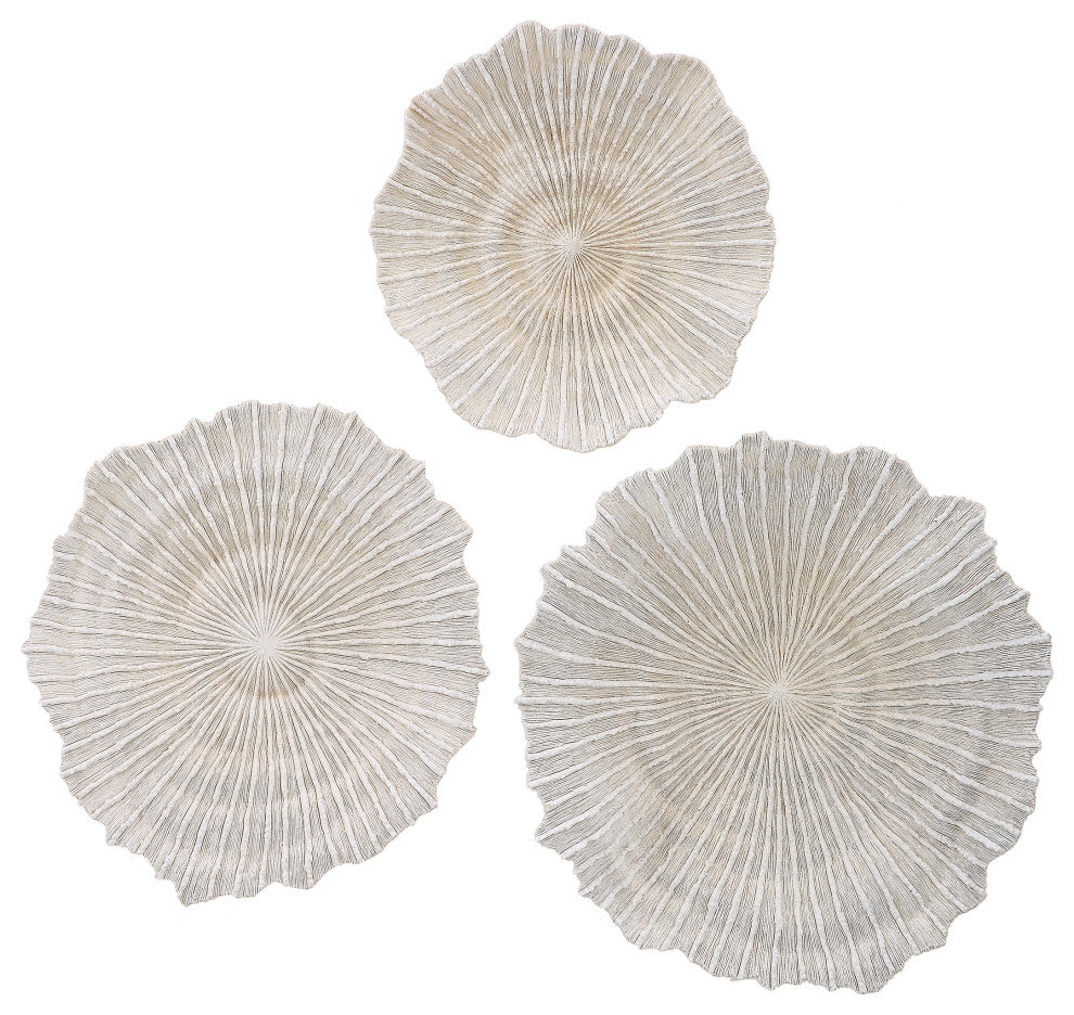 Uttermost 04351 Ocean Gems Coral Wall Decor, Set of 3