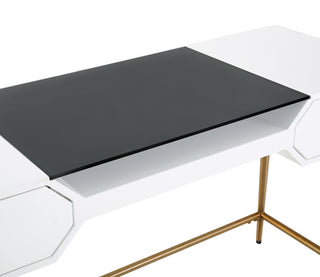 TOV Furniture Bajo White Lacquer Desk