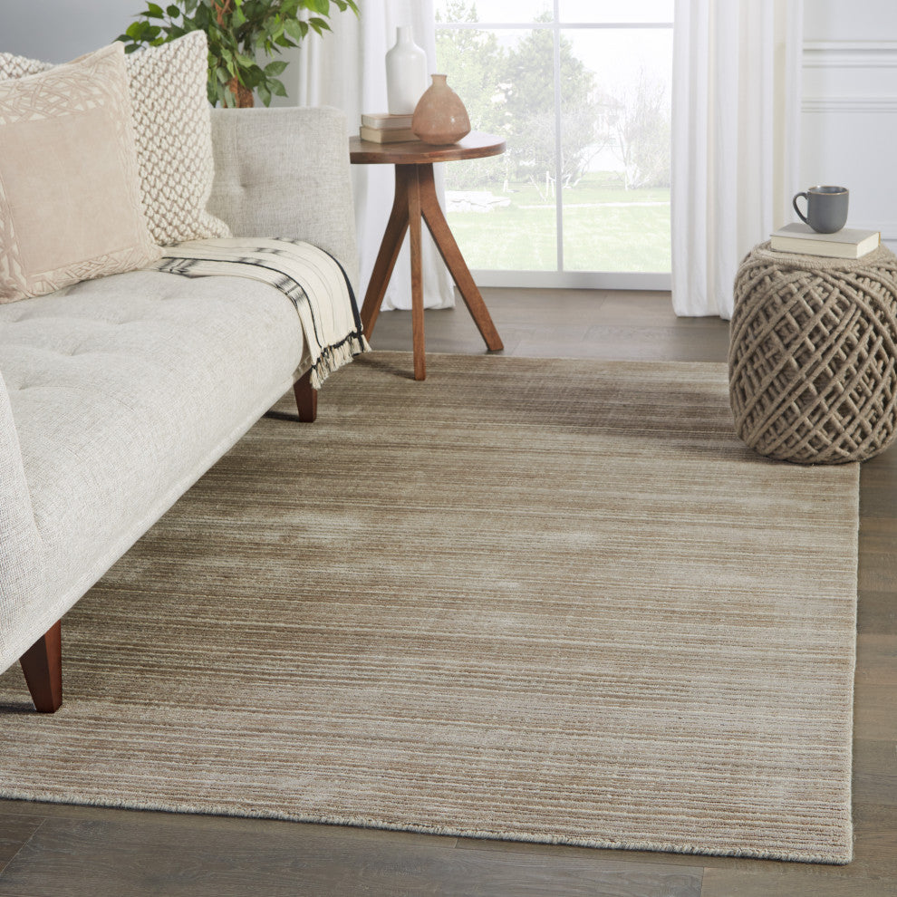 Jaipur Living Gradient Handwoven Solid Area Rug, Light Taupe/Gray, 5'x8'