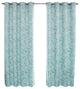 Paisley Floral Trellis Printed Curtains, Pair, Spruce