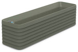 TruDrop Slat Large Self Watering Windowbox, 47"x13"x12"H, Olive