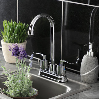 KB8491SVL Two-Handle 2-Hole Deck Mount Bar Faucet, Polished Chrome