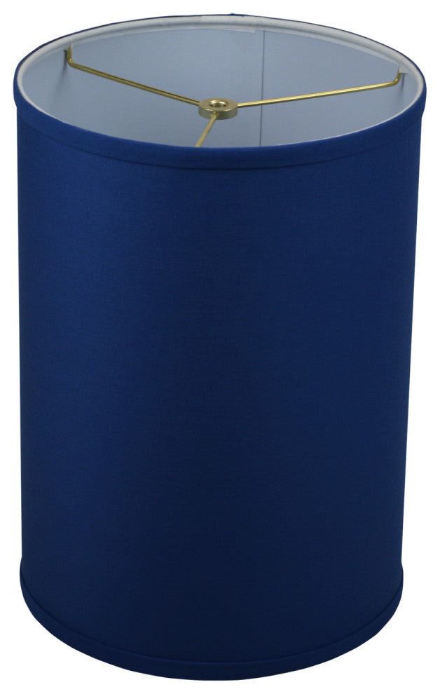 Fenchel Shades 10"x10"x14" Drum Shade, Linen Prussian