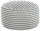 Mozaic Home Lido Indigo Indoor/Outdoor Round Bean Pouf 30x30x15"