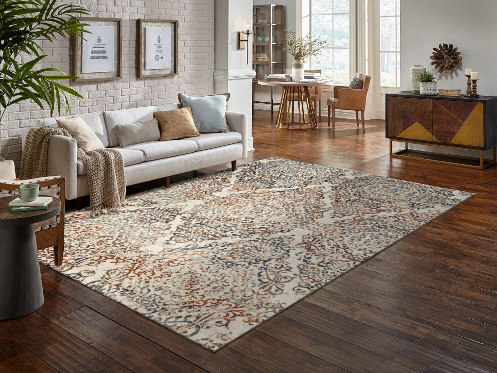 KAS Heritage 9371 Ivory Timeless Area Rug, 7'7" x10'10"