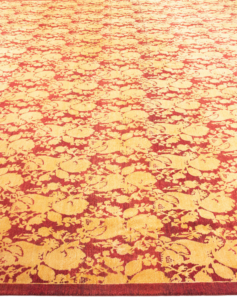 Mogul, One-of-a-Kind Hand-Knotted Area Rug Red, 10'2"x13'6"