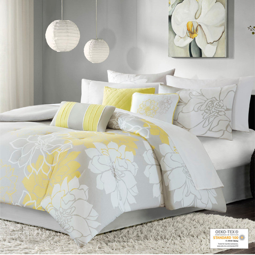 Madison Park Lola Comforter Set in Yellow