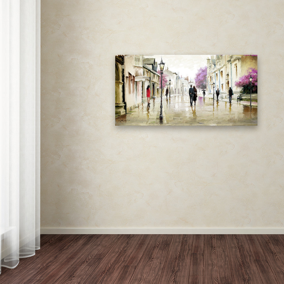 The Macneil Studio 'Street Walk 2' Canvas Art, 47"x20"