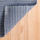Dash & Albert Herringbone Navy/Ivory Indoor/Outdoor Rug, Blue, 2'6" x 18'