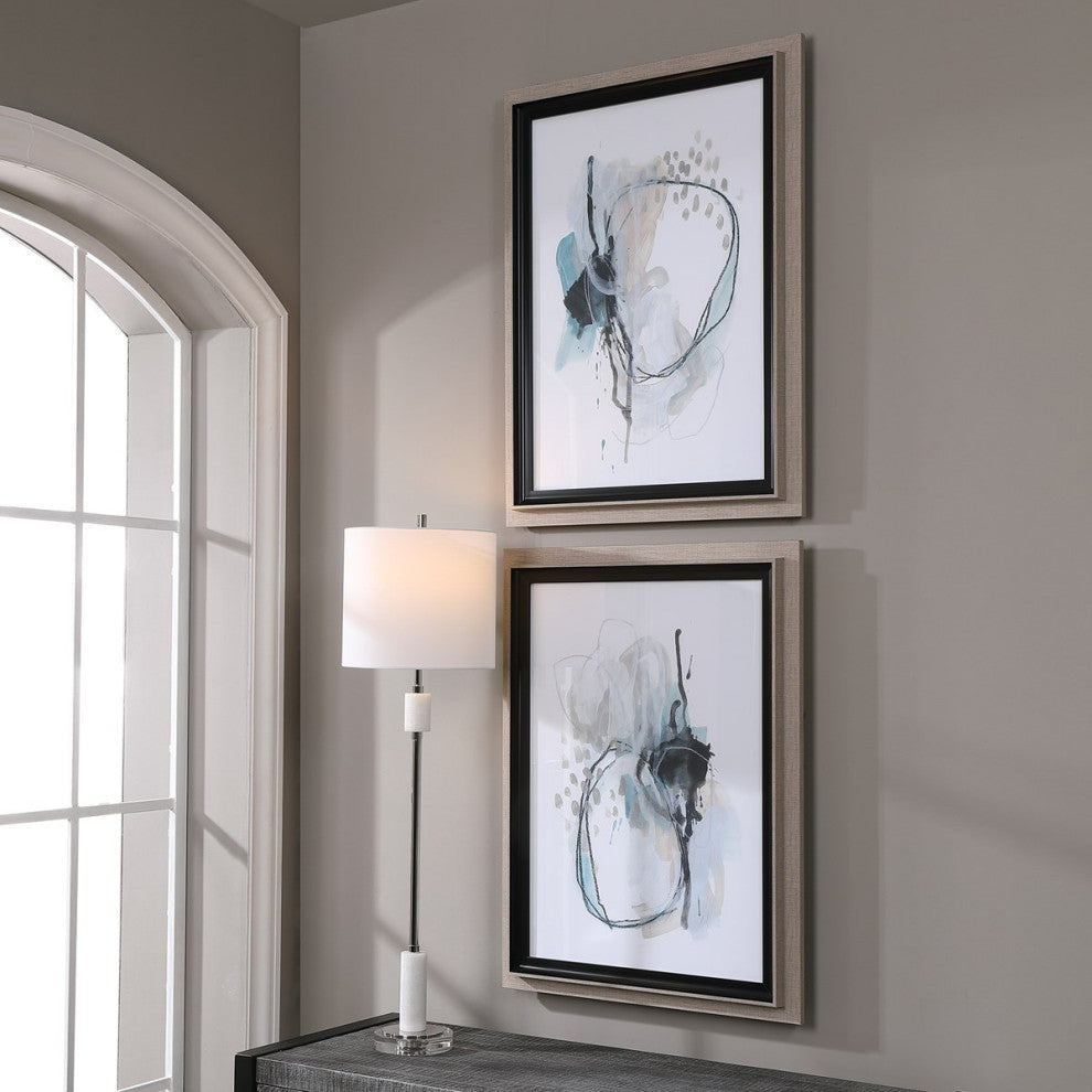 Uttermost Force Reaction Abstract Prints Set of 2 33718