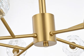 12 Light Pendant, Gold