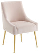 Discern Upholstered Performance Velvet Dining Chair Pink