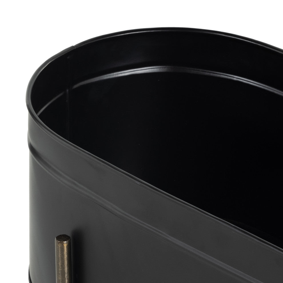Jed Large Planter-Iron Matte Black