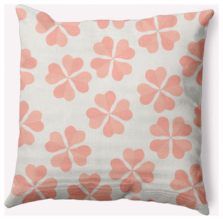 Lucky Patch St. Patrick's Day Decorative Throw Pillow, Sunwashed Red, 16x16"