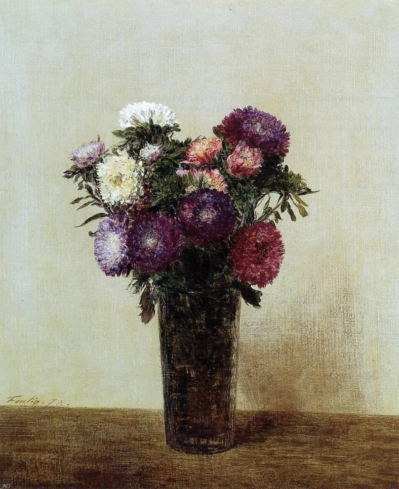 Henri Fantin-Latour Vase of Flowers: Queens Daisies Wall Decal Print