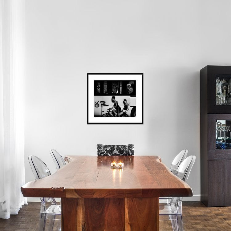 "Contrasts Urban." Framed Digital Print by Antonio Grambone, 30x27"