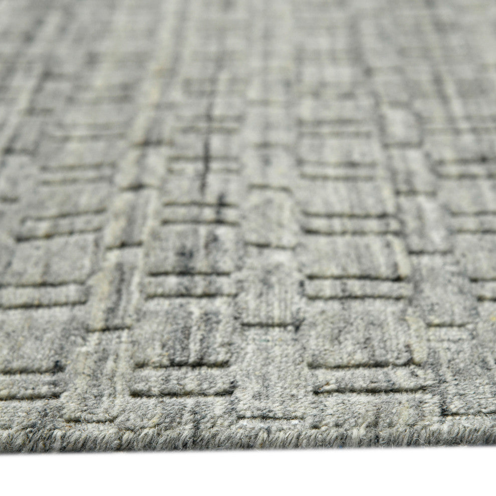 Houston Aliya Area Rug, Gray, 5' x 7'6", Geometric