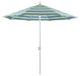 9' Aluminum Umbrella Push Tilt, Sunbrella, Seville Seaside