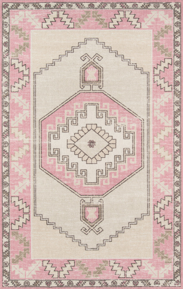 Anatolia ANA-2 Machine Made Pink Area Rug 2'x3'