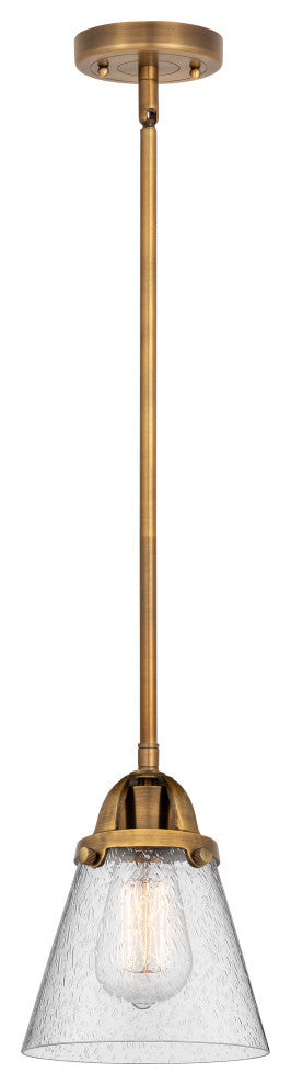 Small Cone Mini Pendant, Brushed Brass, Seedy, Seedy