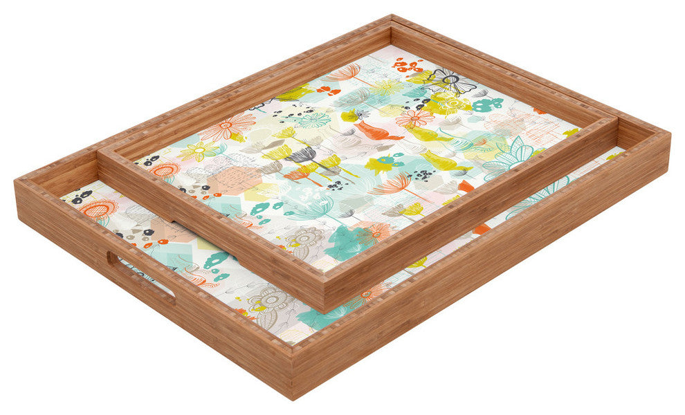 Deny Designs Jenean Morrison Rooftop Garden Rectangular Tray