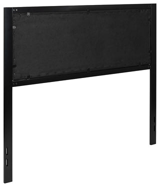 Bristol Metal Tufted Upholstered Headboard - Modern Headboard, Black, Full