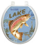 Lake Fishing Toilet Tattoos Seat Cover, Vinyl Lid Decal, Bathroom Accent, Round