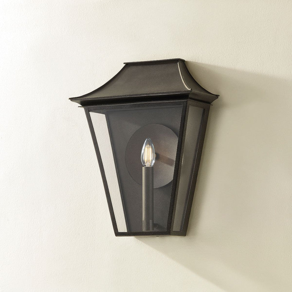 Tehama Exterior Wall Sconce, French Iron