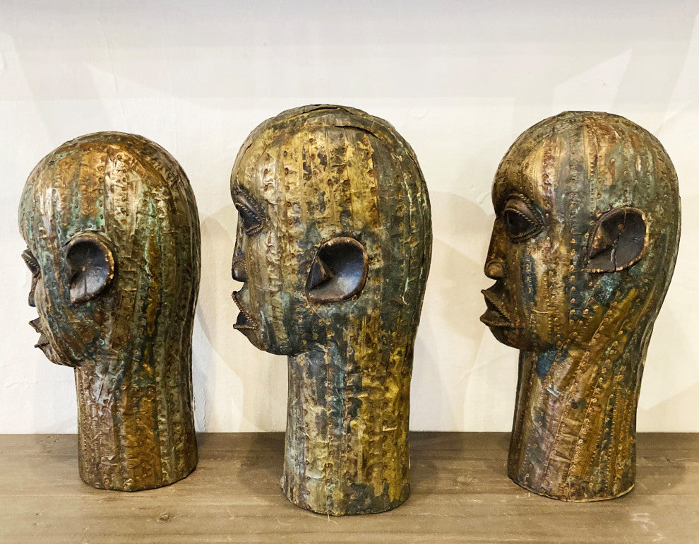 Benin Brass & Copper Head